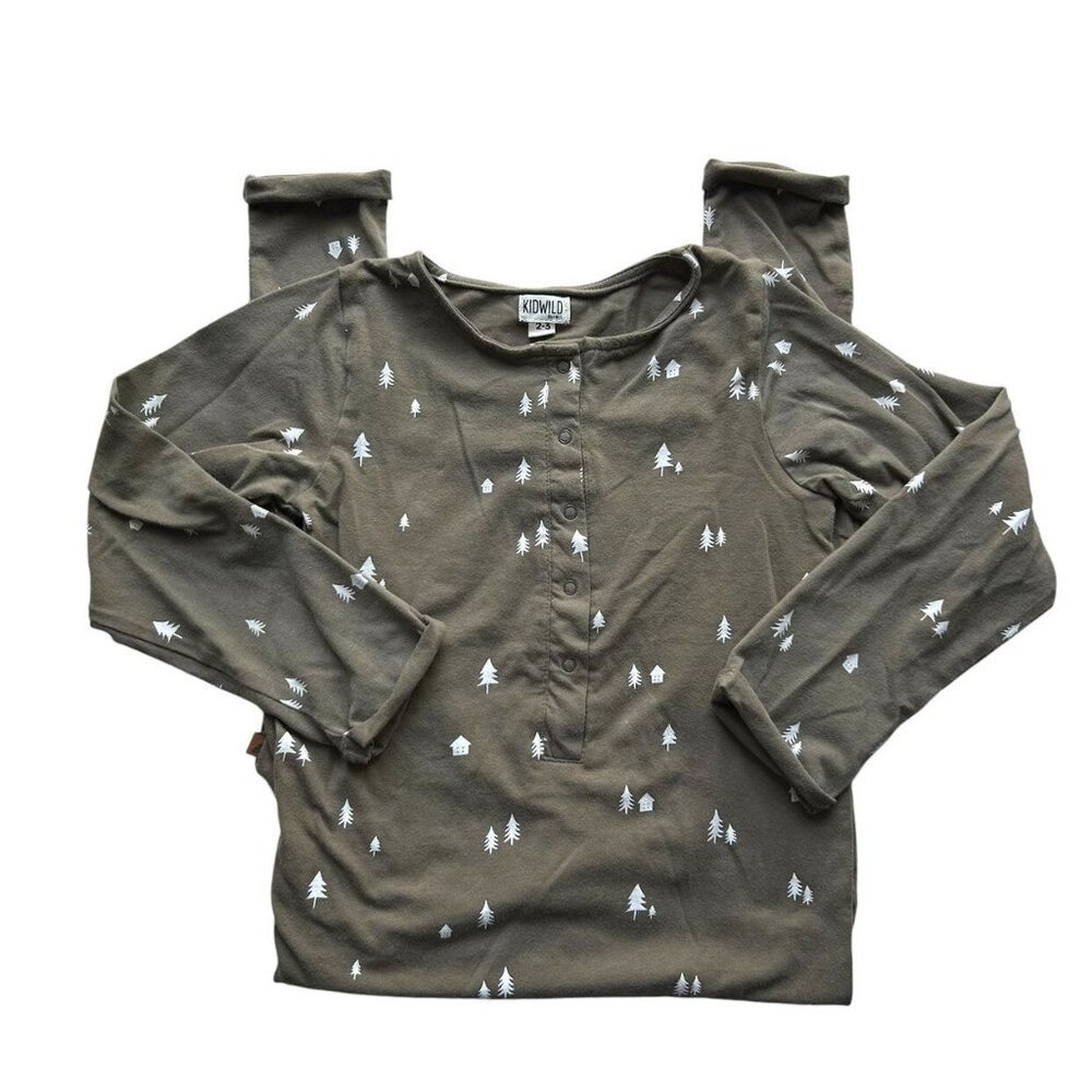 Kidwild Organics Tree Romper Size 2-3